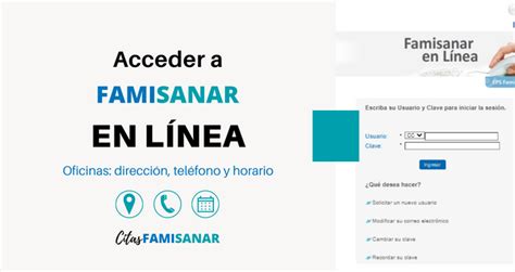 solicitud de citas famisanar|Famisanar en Línea 【 Acceso a Servicios 】2024